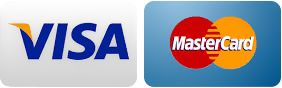 Visa, Mastercard, American Express, Discovery.